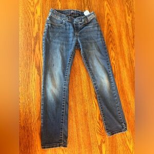 OLD NAVY Girls Youth Blue Denim Jeans Skinny size 8 Adjustable waist